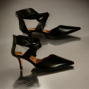 Corso Como Black Strappy Heels